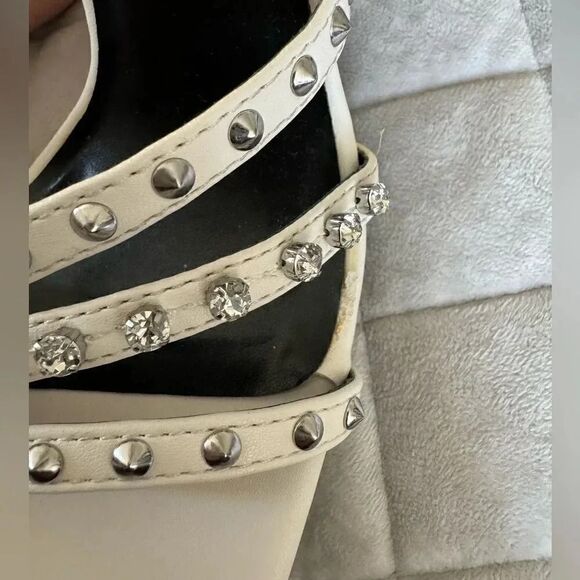 ZARA HIGH-HEEL STUDDED SANDALS - Picture 7 of 8